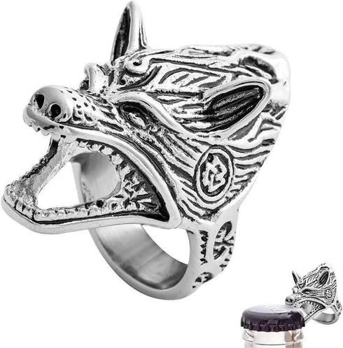Bague Loup Originale (Acier)